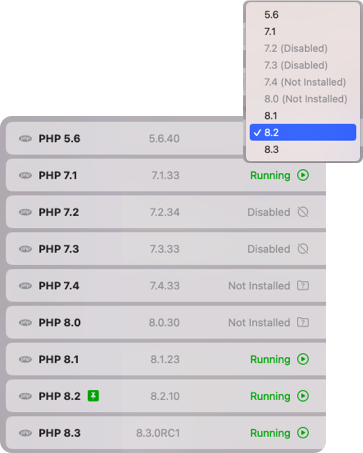 PHPの複数インスタンスの同時実行のサポート